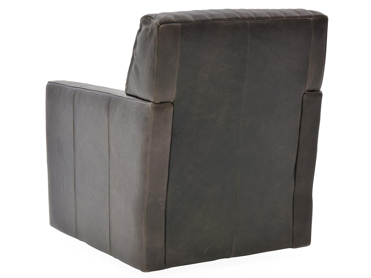 Monte Carlo Top-Grain Leather Swivel Chair